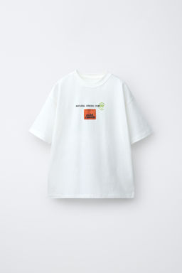 CAMISETA ESTAMPADO MANZANA / Lima claro