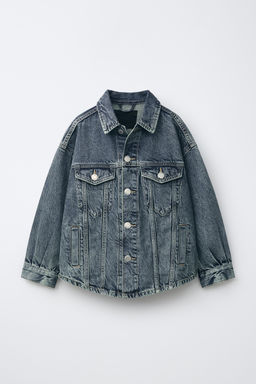 SOBRECAMISA DENIM / Azul / Verde - Zara фото 2