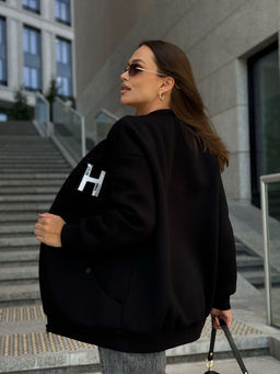 Бомбер DilanaVIP 2068 черный - Dilana vip фото 4