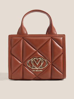 Женский тоут LOVE MOSCHINO EMBOSSED Q Артикул 4561098, красно-коричневый