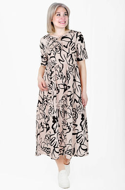 Платье Астра Х-481 (46-56) кулирка - Лотос фото 12