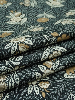 Импорт. хлопок Кармина цв.черный, ш.1.5м, хлопок-100%, 100гр/м.кв - Купава фото 7