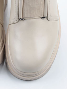 04-M2-706 BEIGE Ботинки зимние женские (натуральная кожа, натуральный мех)