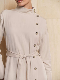 Платье с поясом 512.050112/Св.серый