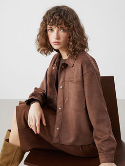 G?mlek Yaka Kad?n S?et G?r?n?ml? Ceket