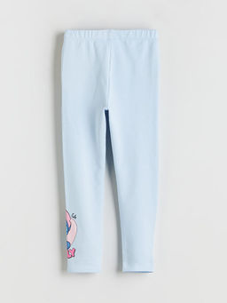 Beli Lastikli Stitch Bask?l? K?z ?ocuk Tayt