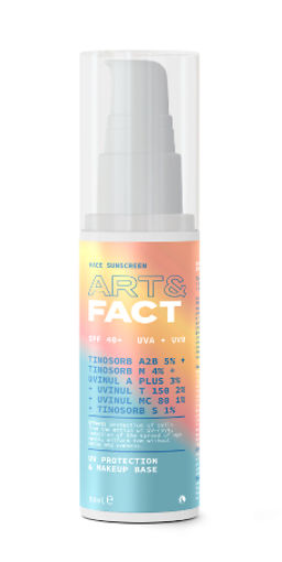 ART&FACT Эмульсия Cолнцезащитная SPF 40+ д/лица и области вокруг ГЛАЗ с химич. фильтрами 50ml