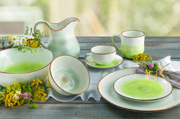 Салатник 23*23*9 см 2,2 л "Кантри" голубой