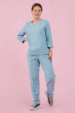 Брюки трикотажные голубые - Odis фото 13