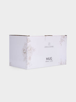 Кружка, 390 мл, 2 шт, фарфор P, белая, Бежевые цветы, Lorenzo - Anna lafarg фото 7