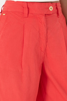 Kad_n K_rm_z_ Loose Fit Kanvas Pantolon