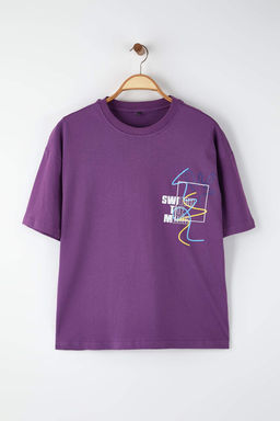TRENDYOL MAN Siyah Oversize/Genis Kesim Yaz? Bask?l? %100 Pamuklu T-Shirt TMNSS21TS3438 - Trendyolmilla фото 14