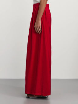 Брюки палаццо с защипами из вискозы / Zarina  фото 3