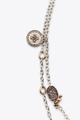 PACK OF 2 HEART AND MEDALLION NECKLACES - Zara фото 4