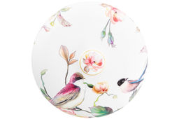 Блинница 26*26*11,5 см "Певчие птички" фарфор NEW BONE CHINA