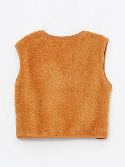 V Yaka Basic Pel?? K?z ?ocuk Yelek - Waikiki фото 2