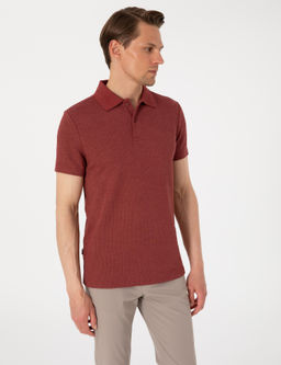 Nar Slim Fit _rme Dokulu Polo Yaka Ti__rt - Pierre cardin фото 3