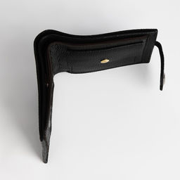 Портмоне мужское на магните, отдел для купюр, карт, монет, чёрное