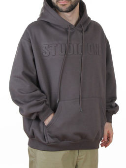 2811 DK. GRAY Худи унисекс мужское (95% хлопок, 5% спандекс)