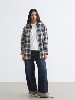 Ekose Kad?n Oduncu G?mlek Tunik