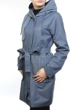 9016 GRAY/BLUE Ветровка женская (60% полиэстер, 40% хлопок) - Fashion фото 3