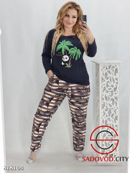 Пижама с начёсом домашняя