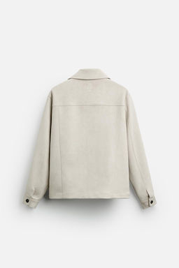 FAUX SUEDE OVERSHIRT - Zara фото 17