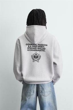 COMBINED SLOGAN SWEATSHIRT - Zara фото 11
