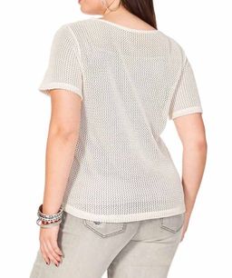 Пуловер, кремовый - Sheego фото 4