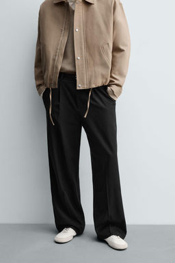 PLEATED TEXTURED TROUSERS - Zara фото 2