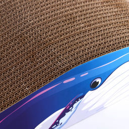 Когтеточка из картона с кошачьей мятой Кит, 45 см х 20 см х 9 см - Пушистое счастье фото 4