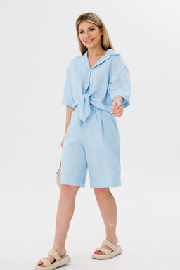 Рубашка AmberA 1061В голубой фото 7