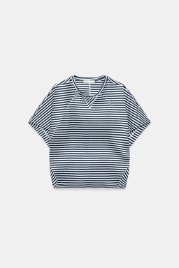 CAMISETA OVERSIZED RAYAS / Azules - Zara фото 6