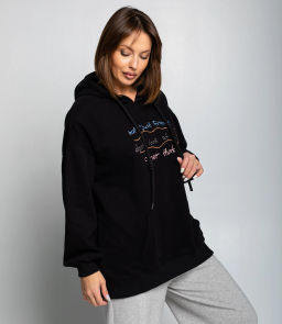 Худи #КТ3629, чёрный