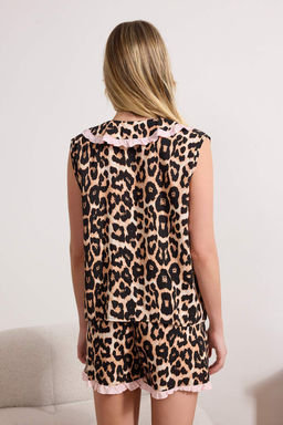 Pembe F?rf?rl? Viskon Dokuma Pijama Tak?m? THMSS26PT00040 - Trendyolmilla фото 4