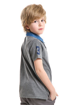 Футболка - поло UD 4234 графит - Mini maxi фото 2