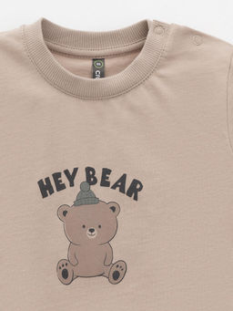 КР 302775/темно-бежевый к648 фуфайка (футболка) д/мал яс