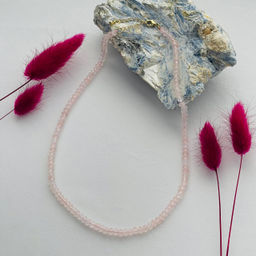 Бусы из Розового кварца 45 см +