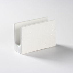 Набор фарфоровый для специй BellaTenero, 4 предмета: солонка, перечница, салфетница, подставка-держатель, белый  фото 10