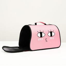 Сумка - переноска для животных Воздушный поцелуй, каркасная, размер S, 37,5 х 17 х 22 см, розовая - Пижон фото 2