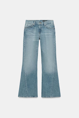 JEANS ZW COLLECTION RELAXED FLARE TIRO BAJO / Azul medio - Zara фото 5