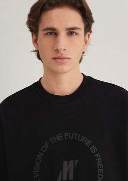 Mavi Pro Bask?l? Siyah Sweatshirt  фото 7