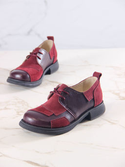 Полуботинки туфли EDART 205.патриция bl.Бордо +бордовая замша  фото 20