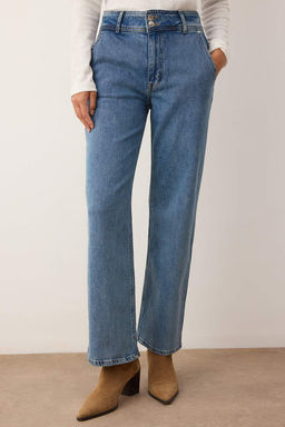 Mavi Bel Detayl? Yuksek Bel Comfort Straight Jeans TWOAW26JE00149 - Trendyolmilla фото 3