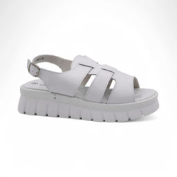 Босоножки из натуральной кожи А5496-1 белые - Sport фото 2