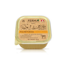 Зоогурман д/соб. Ferma ламистер Телятина с рисом и тыквой 150 г. 3741