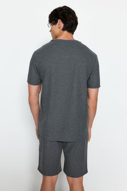 TRENDYOL MAN Mavi Regular Fit Waffle Sortlu Pijama Tak?m? TMNSS23PT00032 - Trendyolmilla фото 29