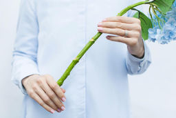 Гортензия садовая на стебле - Голубой - Real touch фото 3