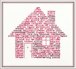 Набор для вышивания PANNA SO-7552 Дом из слов 21.5 х 19 см