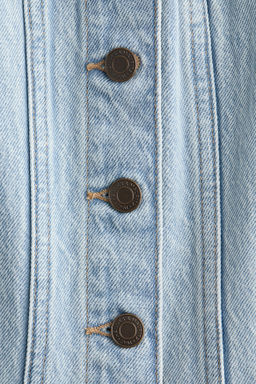 Top en denim con botonadura frontal - H&m фото 6